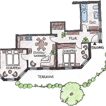 Apartmán Ferienwohnung Dietsch Vestenbergsgreuth